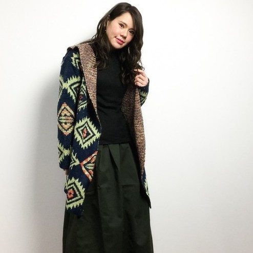 大人可愛いオルテガ柄コーデ☆毎日の着回しにきっとプラスしたくなる♪