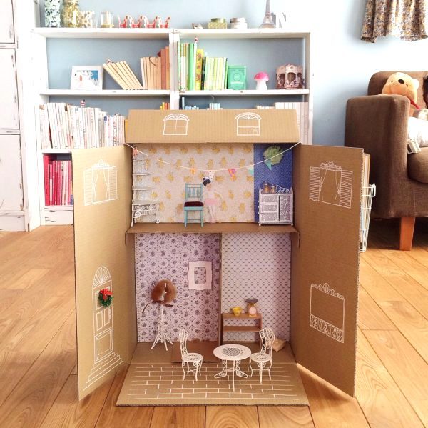 段ボールリメイクでキッズハウスから家具まで！アイデアが詰まったリメイク集♡